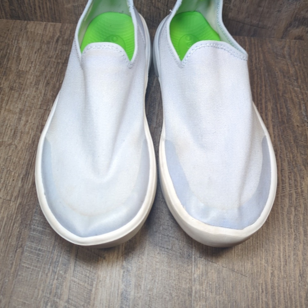 Oofos Womens OOMG Eezee Low Size 8.5 Blue White Lightweight Comfort Shoes **READ - Picture 4 of 13